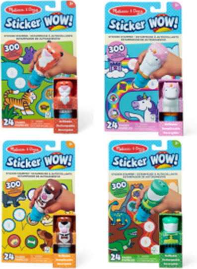Melissa & Doug Παιδική Χειροτεχνία Sticker WOW! Βιβλίο Δραστηριοτήτων με Σφραγίδα Αυτοκόλλητων για Παιδιά 3+ Ετών (Διάφορα Σχέδια) 1τμχ
