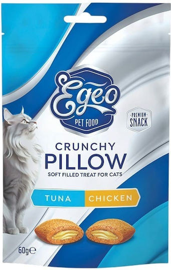 Egeo Cat Crunchy Pillows Tuna & Roasted Chicken 60gr