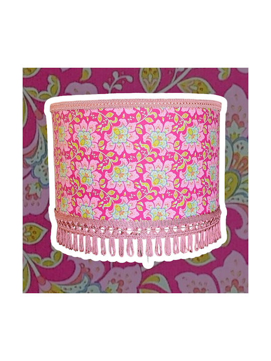 Oxygen Korean Pink Irida Ceiling Light Pink with E27 Socket 35x20cm