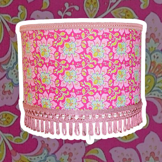 Oxygen Korean Pink Irida Ceiling Light Pink with E27 Socket 35x20cm