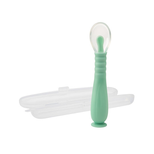 Kidizi Linguriță pentru bebeluși din Silicon în Husă pentru 9+ luni Verde
