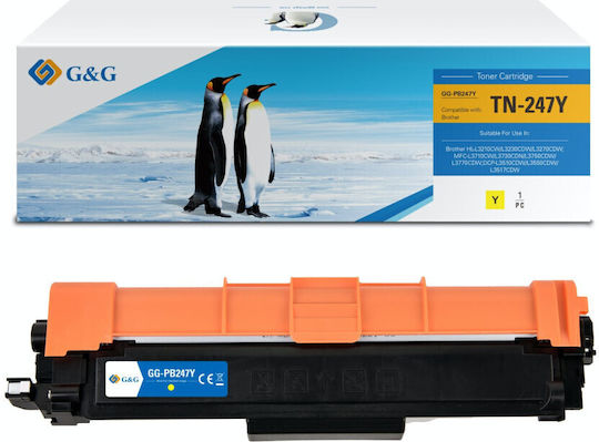 Toner Premium G&g 2.3k Brother Tn 247 Galben Tn-247y Tn247y