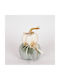 Hängendes Kürbis Ornament Beige 15x22cm
