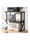 Bibliothek Walnut and Black 54x37x69cm