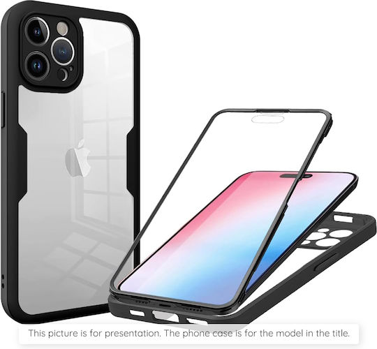 Techsuit ColorVerse 360 Vollschutz Silikon Schwarz (Oppo A5 4G)