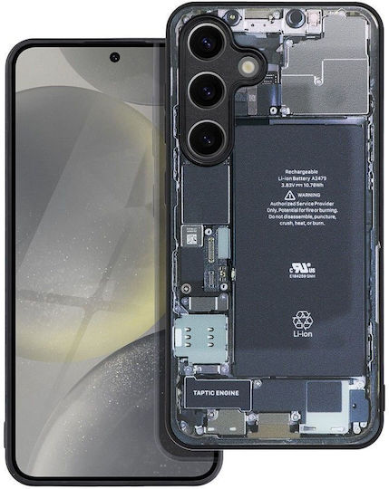 Partner Back Cover Tempered Glass / Silicone / Plastic Black (Redmi Note 13 Pro+)
