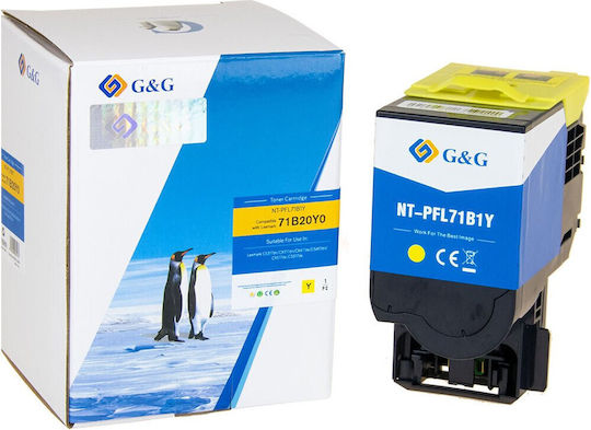 Премиум Тонер G&G 2.3k Lexmark 71B20Y0 Жълт Програма За Връщане