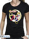 Abysse Damen T-shirt Schwarz Baumwolle