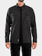 Long Sleeve Flannel Overshirt in Regular Fit Anthracite
