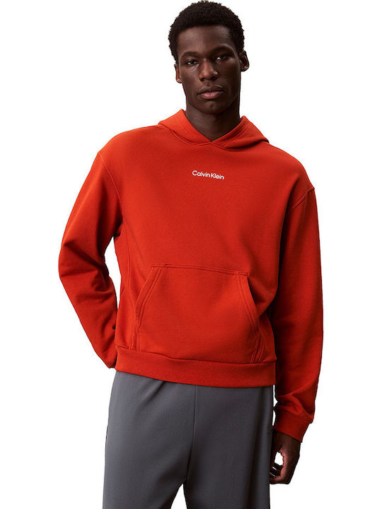Calvin Klein Sweatshirt with Hood Orange