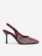 Pumps mit Stiletto-Absatz Burgundisch