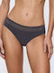 Damen Slip mit Spitze Dark Blue