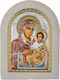 Silver-Plated Icon Panagia Ierusalimitissa Prince Silvero Ma E1102 Wh-vxc
