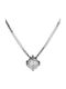 Halskette aus Weißgold 18k mit Diamant