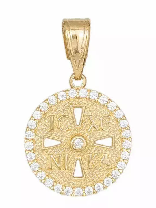 Necklace Constantine Talisman Made of 9 K Gold
