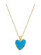 Kiriakos Gofas Halskette mit Design Herz aus Gold 18k