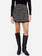 Hoch tailliert Mini Rock Multicolor