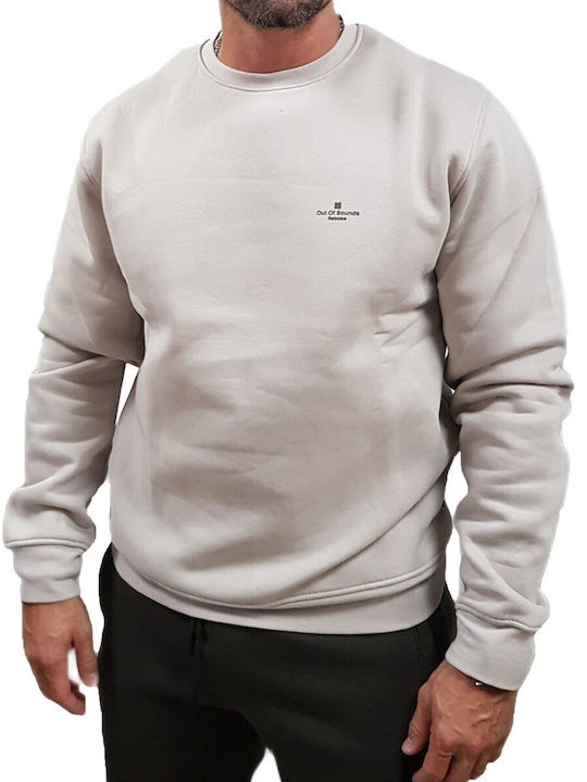 Rebase Φούτερ Ice Grey, Ecru