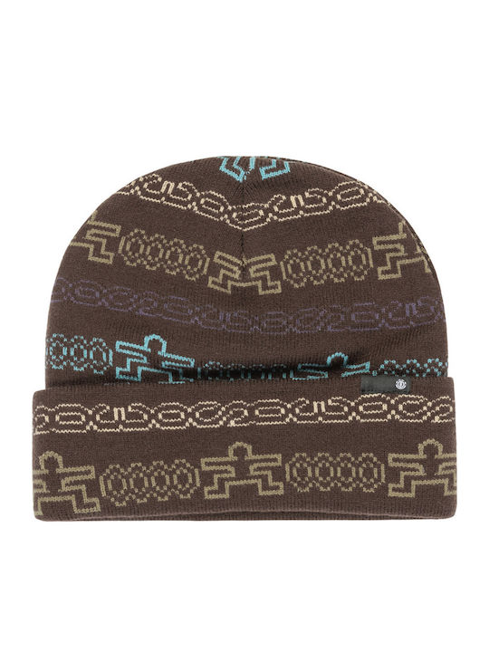Beanie Männer Beanie Gestrickt in Braun Farbe