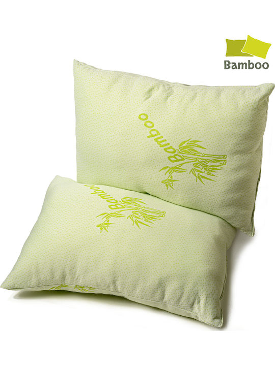 Go Smart Home Bamboo Bed Pillow Cotton Made 50x70cm 2 Pieces