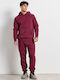 Sweatpants with Elastic Burgundy