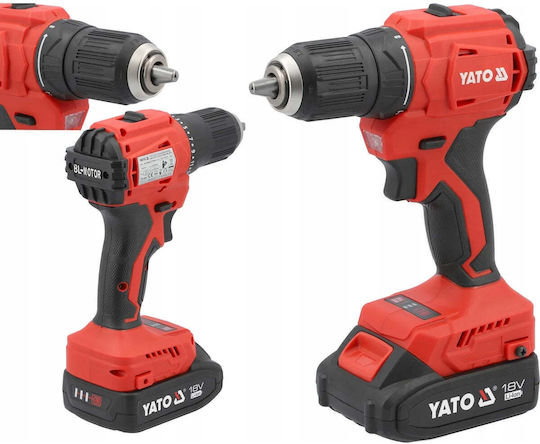 Yato Yato Battery Drill Driver Brushless 18V 2x2Ah