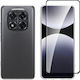 Redshield Set Back Cover Silicone Set with Glass Transparent (Redmi Note 14 Pro 5G / Poco X7)