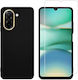 Redshield Set Back Cover Σιλικόνης Σετ με Τζαμάκι Μαύρο (Redmi A5)