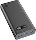 Cellular Line Fast Power Bank 20000mAh with 2 USB-A Ports and USB-C Port Power Delivery Black