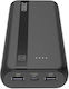 Cellular Line ESSENCE Power Bank 20000mAh με 2 Θύρες USB-A και Θύρα USB-C Μαύρο