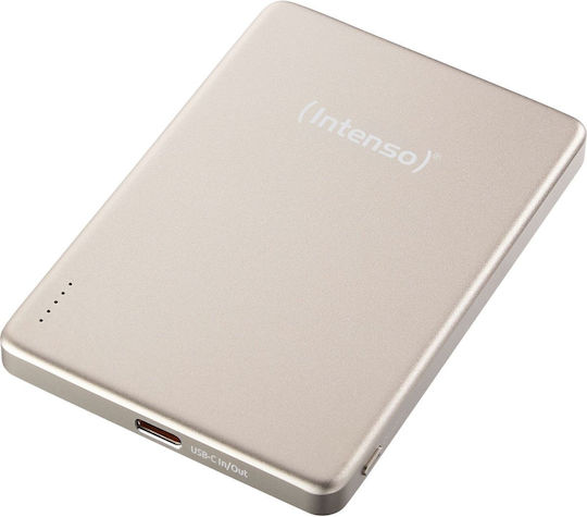 Intenso Mw MagSafe Външна Батерия 5000mAh с USB-C Изходен Порт Бежова
