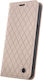 TelForceOne Smart Caro Back Cover Δερμάτινο Μπεζ (Galaxy S25 FE)