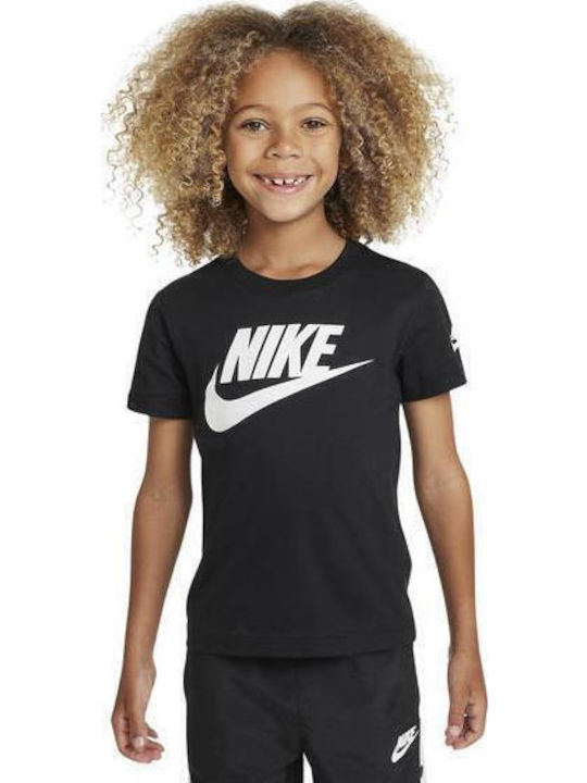 Nike Kids' T-shirt Black/white Futura