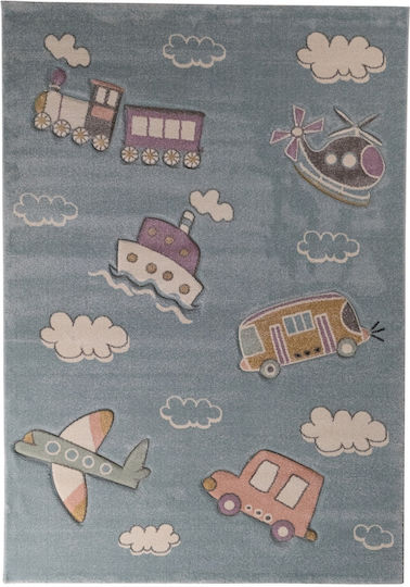 Tzikas Carpets 76895-230 Kinder Teppich Straße Blau 133x190cm