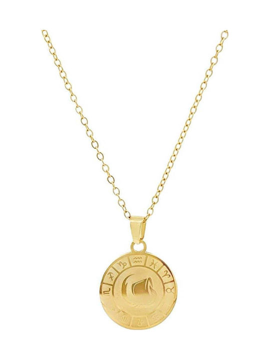 Sorelly Charm Semn zodiacal din Placat cu aur Oțel