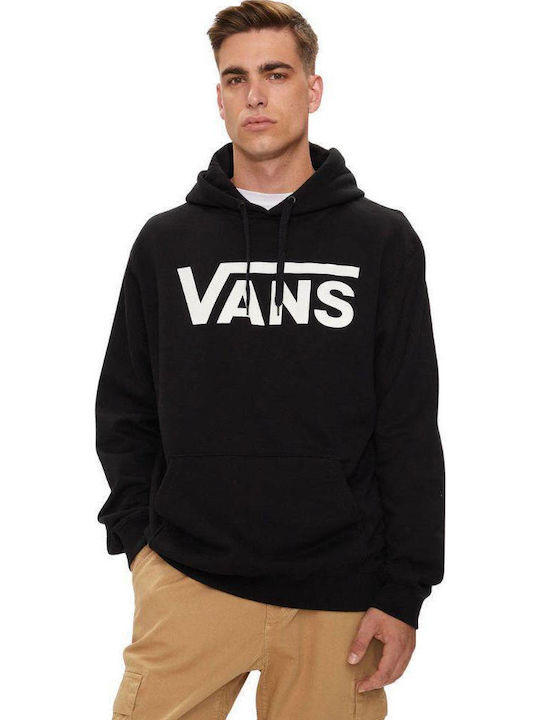 Sweatshirt with Hood Black / White