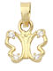 Sorelly Charm Fluture Din Aur Galben 14 Carate Cu Zircon
