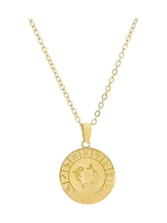 Sorelly Charm Semn zodiacal din Placat cu aur Oțel