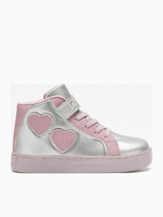 Kids Sneakers High Anatomic with Scratch Silver