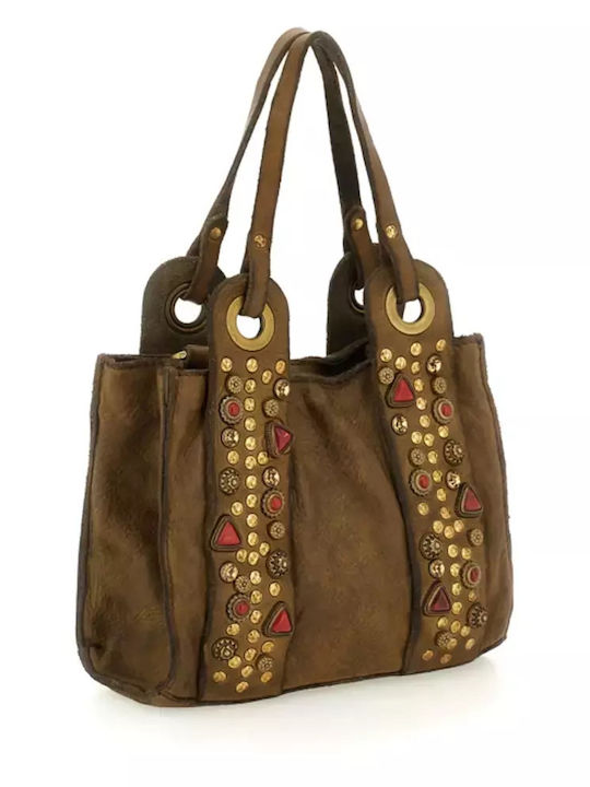 Damentasche Shopper Schultertasche Ecru
