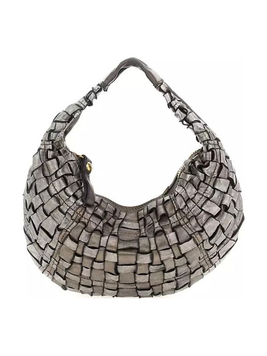 Leder Damentasche Handtasche Gray