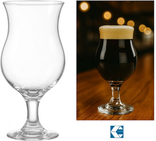 Galifas Set of Glasses Beer, μπίρας made of Glass 442ml 6pcs