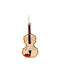 Ornament suspendat Instrument muzical De sticlă Maro 6x12buc
