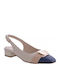 Pumps mit mittelhohem Absatz Beige