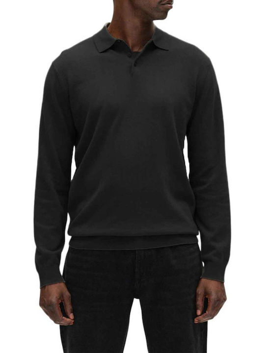 Gabba Long Sleeve Polo Sweater Black