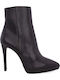 Simona 845 Leder Stiefeletten Damen Schwarz