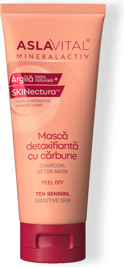 Charcoal Detox Mask Peel-off 25+ Aslavital Mineralactiv 100 Ml