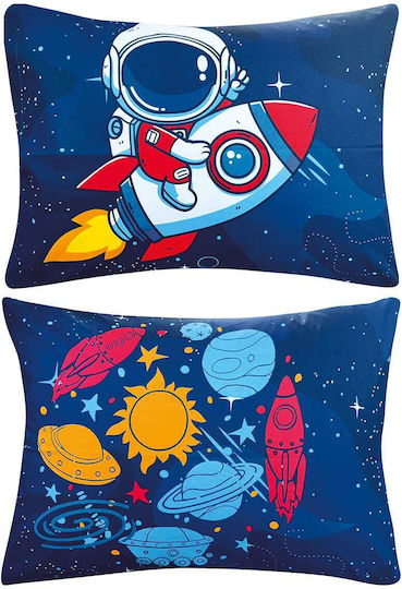 Kentia Sirius Kids Cotton Pillowcase Set 50x70cm Blue