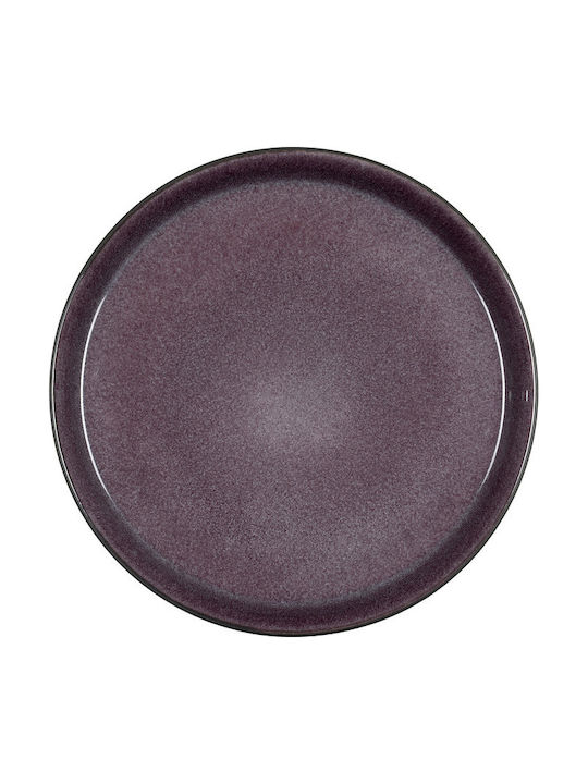 Bitz Plate Shallow Ceramic Black with Diameter 27cm