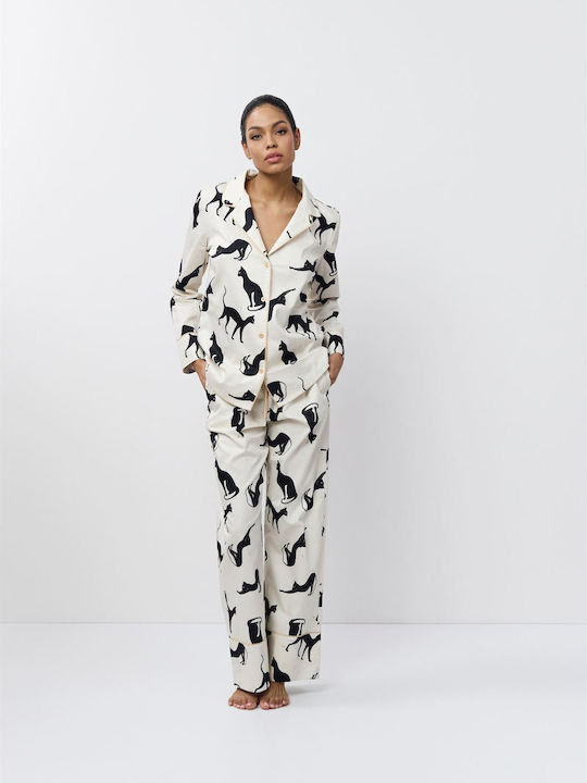 Aruelle Winter Damen Pyjama-Set Graphite